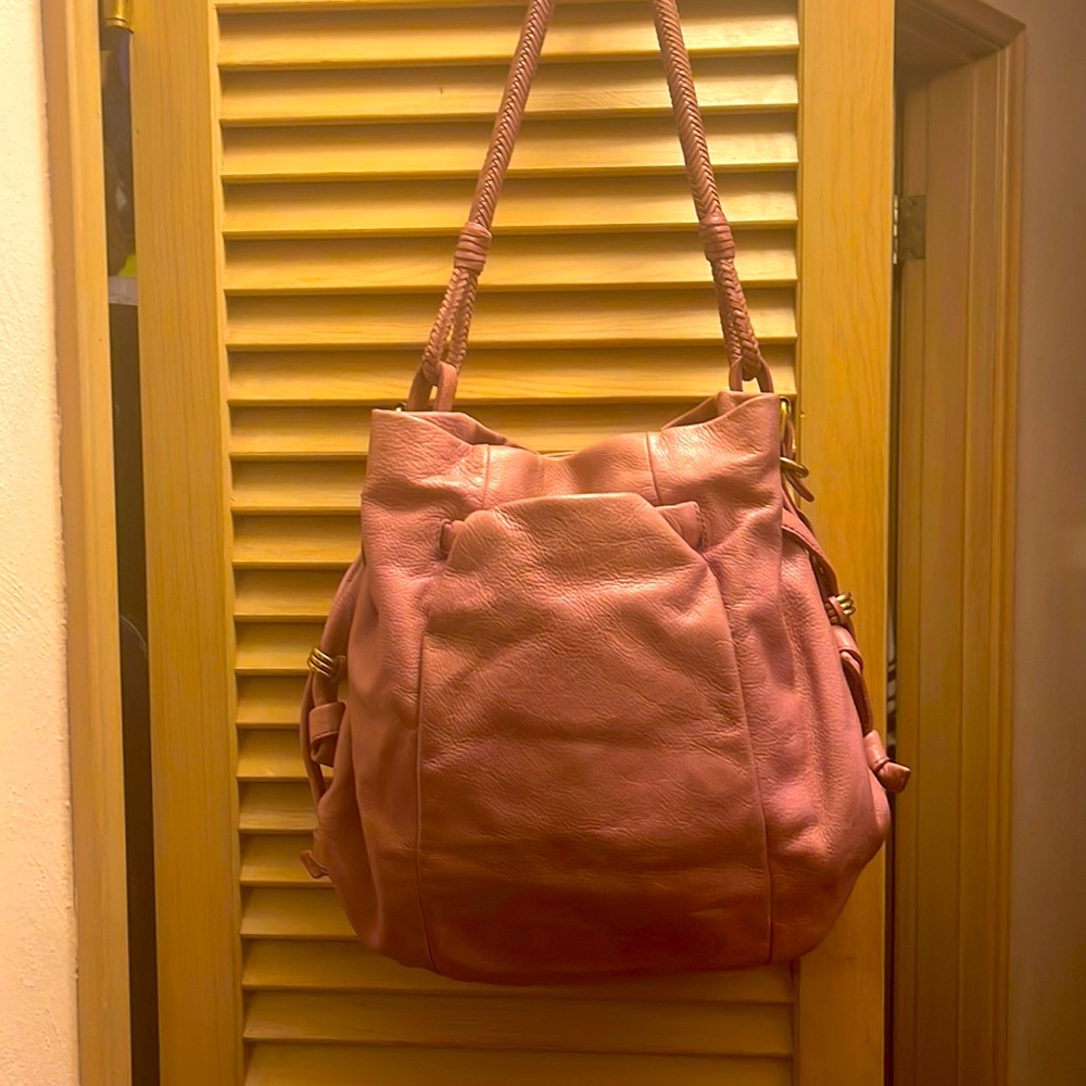 Mauve / pink Leather Elliot Lucca Tote
